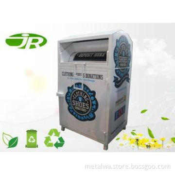 Large Clothing Recycling Bin , Recycling Trash Bin For Scho
